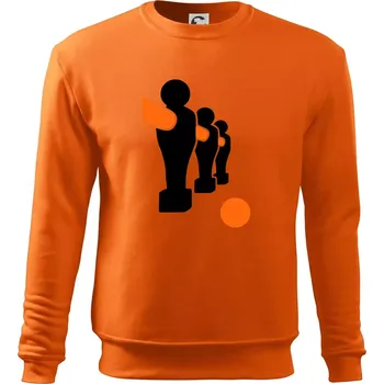 Pánská mikina Fotbálek postavy - Mikina Essential pánská - M ( Oranžová )
