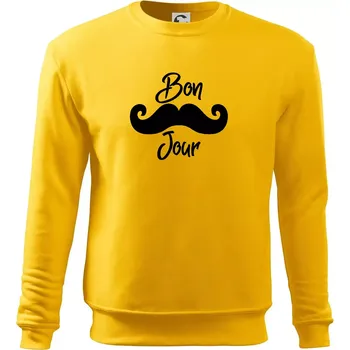 Pánská mikina Mustache Bon Jour - Mikina Essential pánská - XL ( Žlutá )