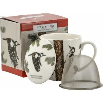 Porcelánový hrníček s konvičkou a víčkem BY AGATA HAJDECKA 380 ml