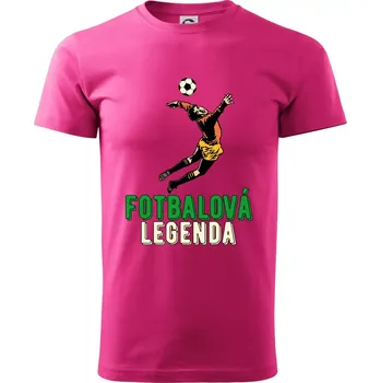 Pánské tričko Fotbalová legenda brankář - Klasické pánské triko vyšší gramáže - XS ( Purpurová )