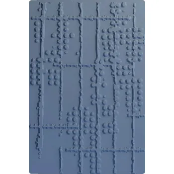 Sizzix Mřížky a tečky - A6 embosovací kapsa 3D