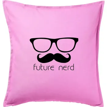Polštář Future nerd - Polštář 50x50 - 50x50 - Pouze potah ( Růžová )