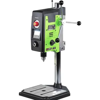 Vrtačka Stolní mini vrtačka 800W 1,5–13 mm s regulací otáček 200–2500/min Pracovní zdvih 6 cm Poloměr 14,7 cm Kovové tělo Přesné vrtání do dílny