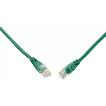 Síťový kabel Solarix UTP CAT5E 0.5m non-snag proof zelená (C5E-155GR-0,5MB)