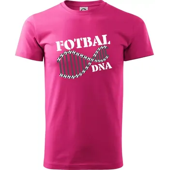 Pánská móda Fotbal DNA - Klasické pánské triko vyšší gramáže - M ( Purpurová )