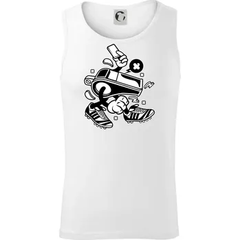 Rozhodčí píšťalka - Tílko pánské Core - 2XL ( Bílá )