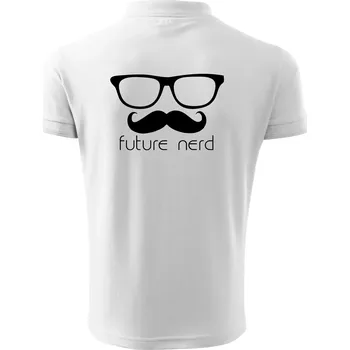 Pánská košile Future nerd - Polokošile pánská Pique Polo 203 - L ( Bílá )