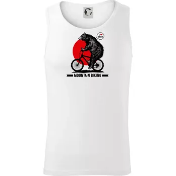 MTB medvěd - Tílko pánské Core - S ( Bílá )