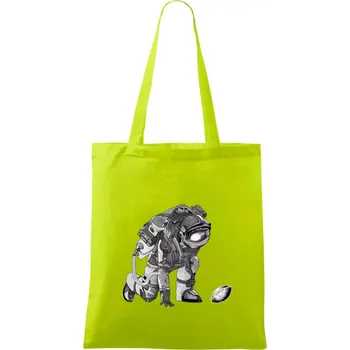 Americký fotbal astronaut - Taška bavlněná - 42 x 38 cm ( Limetková )