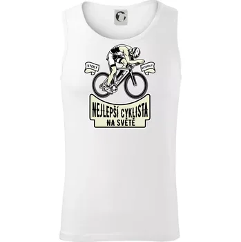 Pánské termoprádlo Nejlepší cyklista na světě - Tílko pánské Core - S ( Bílá )