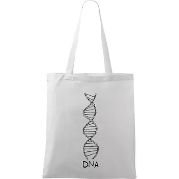 Cyklistovo DNA - Taška bavlněná - 42 x 38 cm ( Bílá )