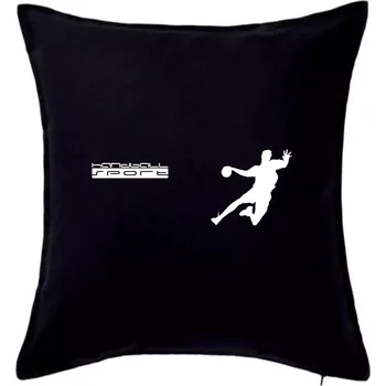 Polštář Handball sport - Polštář 50x50 - 50x50 - Pouze potah ( Černá )