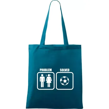 Problém fotbal - Taška bavlněná - 42 x 38 cm ( Petrolejová )