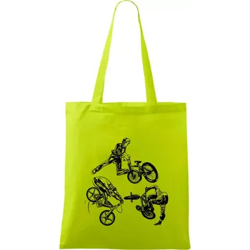 BMX tricks - Taška bavlněná - 42 x 38 cm ( Limetková )