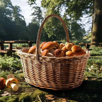 Proutěný košík na houby WNUK 37 cm