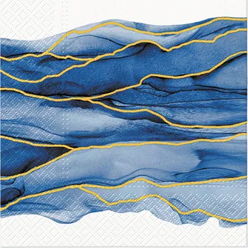 Papírový ubrousek Dekorační papírové ubrousky PAW WATERCOLOR WAVES 20 ks