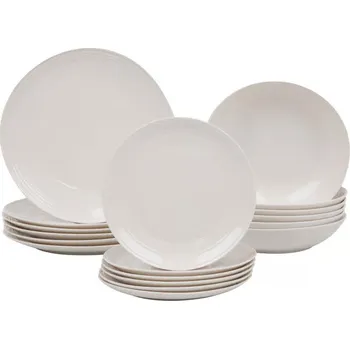 Talíř AMBITION Linea 18 ks. - sada porcelánových talířů pro 6 osob