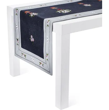 ubrus Vyšívaný polyesterový běhoun na stůl JEDEKA DONICZKI GRAY 40 x 90 cm