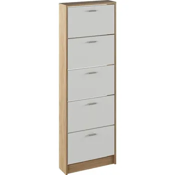 Botník Botník výklopný Mobi 15 - dub sonoma/bílá