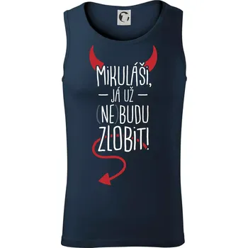 Mikuláši, já už nebudu zlobit! - Tílko pánské Core - 2XL ( Námořní modrá (velmi tmavá - téměř černá) )