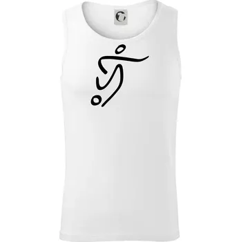Fotbalista silueta - Tílko pánské Core - 2XL ( Bílá )