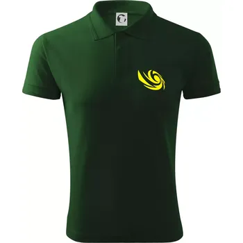 Pánská košile Vortex logo na prso - Polokošile pánská Pique Polo 203 - 4XL ( Lahvově zelená )