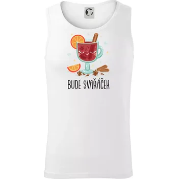 Bude svařáček - sklenička - Tílko pánské Core - S ( Bílá )