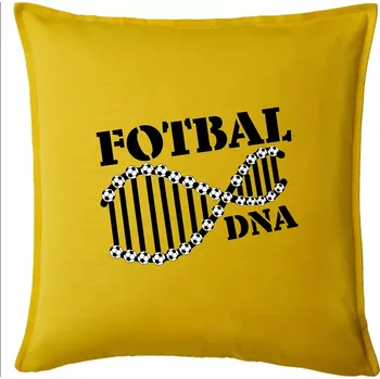 Polštář Fotbal DNA - Polštář 50x50 - 50x50 - Pouze potah ( Žlutá )