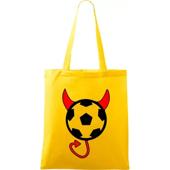 Fotbal devil - Taška bavlněná - 42 x 38 cm ( Žlutá )