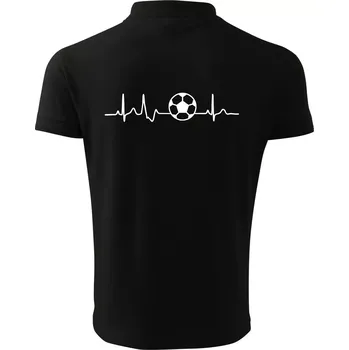 Pánská košile Ekg fotbal míč - Polokošile pánská Pique Polo 203 - 4XL ( Černá )