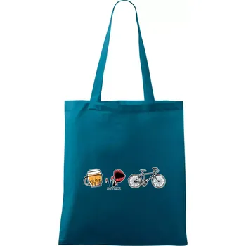 Hattrick kolo - Taška bavlněná - 42 x 38 cm ( Petrolejová )