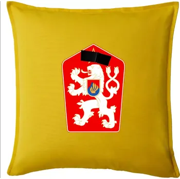 Polštář Mistrovství světa v ledním hokeji 1969 znak samostatný bez čísla - Polštář 50x50 - 50x50 - Pouze potah ( Žlutá )