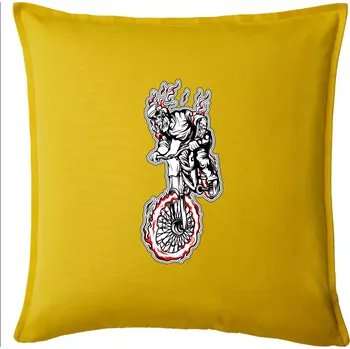 Polštář Kostra downhill - Polštář 50x50 - 50x50 - Pouze potah ( Žlutá )