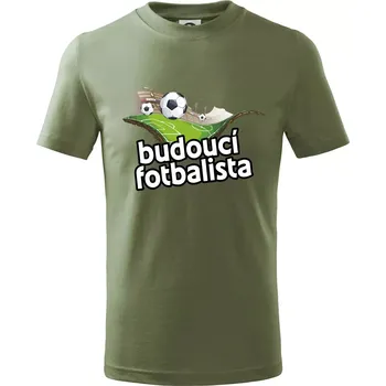 Budoucí fotbalista - Tričko dětské bavlněné - 104-110cm / 3-4 roky ( Khaki )