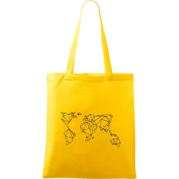 Geometrie - svět - Taška bavlněná - 42 x 38 cm ( Žlutá )