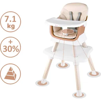 Jídelní židlička Dětská jídelní židlička 6v1 béžová