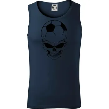 Fotbal lebka míč - Tílko pánské Core - L ( Námořní modrá (velmi tmavá - téměř černá) )