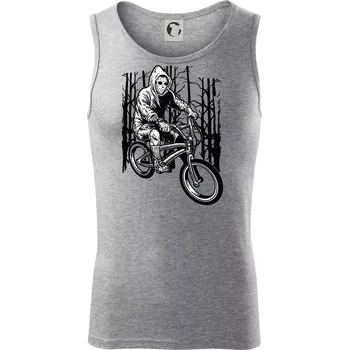 Ride Bike To Kill - Tílko pánské Core - L ( Tmavě šedý melír )