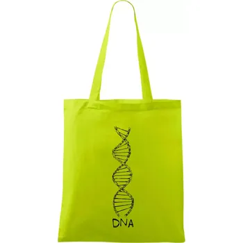 Cyklistovo DNA - Taška bavlněná - 42 x 38 cm ( Limetková )