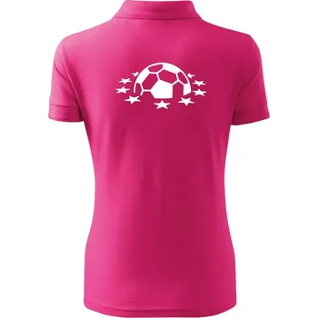 Liga mistrů míč - Polokošile dámská Pique Polo - 2XL ( Purpurová )