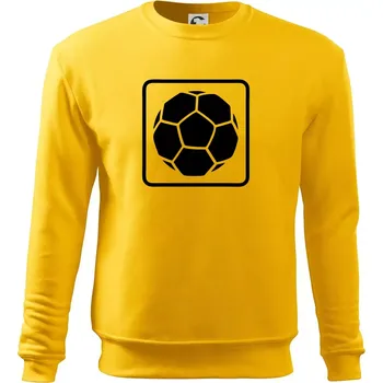 Pánská mikina Fotbalový míč emblem - Mikina Essential pánská - L ( Žlutá )