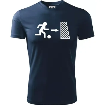 Únik fotbal - Dětské triko sportovní (dresovina) - 146 cm/10 let ( Námořní modrá (velmi tmavá - téměř černá) )