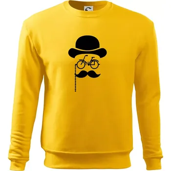 Pánská mikina Mustache kolo - Mikina Essential pánská - 2XL ( Žlutá )