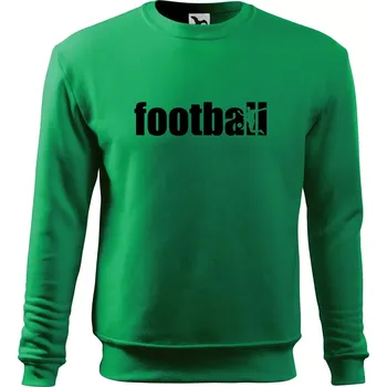 Chlapecké tričko Football nápis - Mikina Essential dětská - 158 cm/12 let ( Středně zelená )