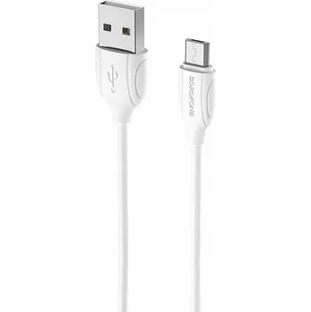 Datový kabel Kabel Borofone USB - microUSB typ B 1 m bílý