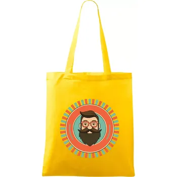 Plnovous v kruhu - Taška bavlněná - 42 x 38 cm ( Žlutá )