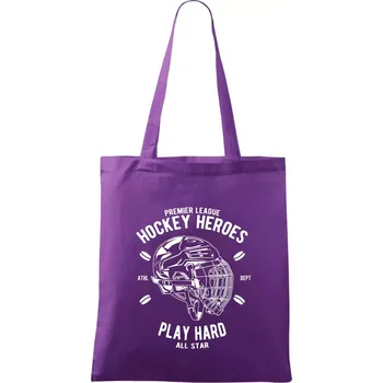 Hockey Heroes - Taška bavlněná - 42 x 38 cm ( Fialová )