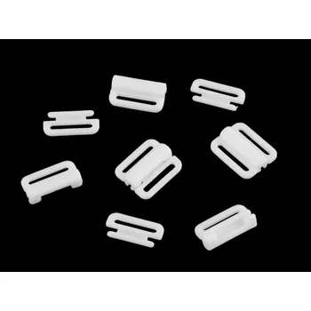 Plavkové zapínání šíře 15 mm plastové, malé, 2 bílá