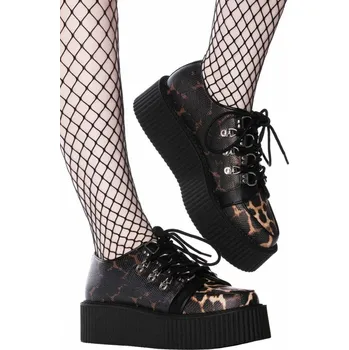 Dámská obuv boty s klínem - Scratched Out - KILLSTAR - KSRA002961 - 36