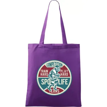 Football Competition - Taška bavlněná - 42 x 38 cm ( Fialová )